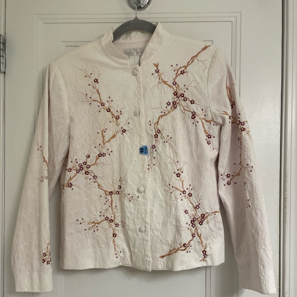 Beautiful Soft Surrounding jacket with beaded front. Size S